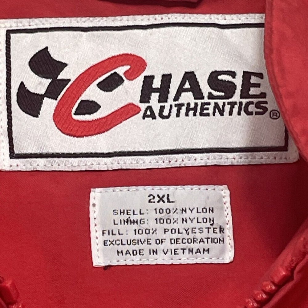 RARE Vtg Dale Earnhardt Jr‎ XXL Embroidered Red Jacket Budweiser Chase Authentic - Picture 9 of 13